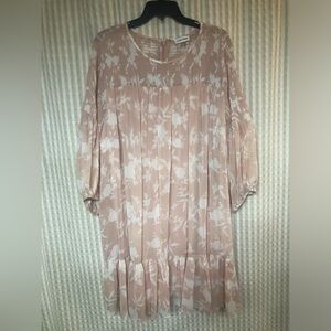 Calvin Klein pink floral dress